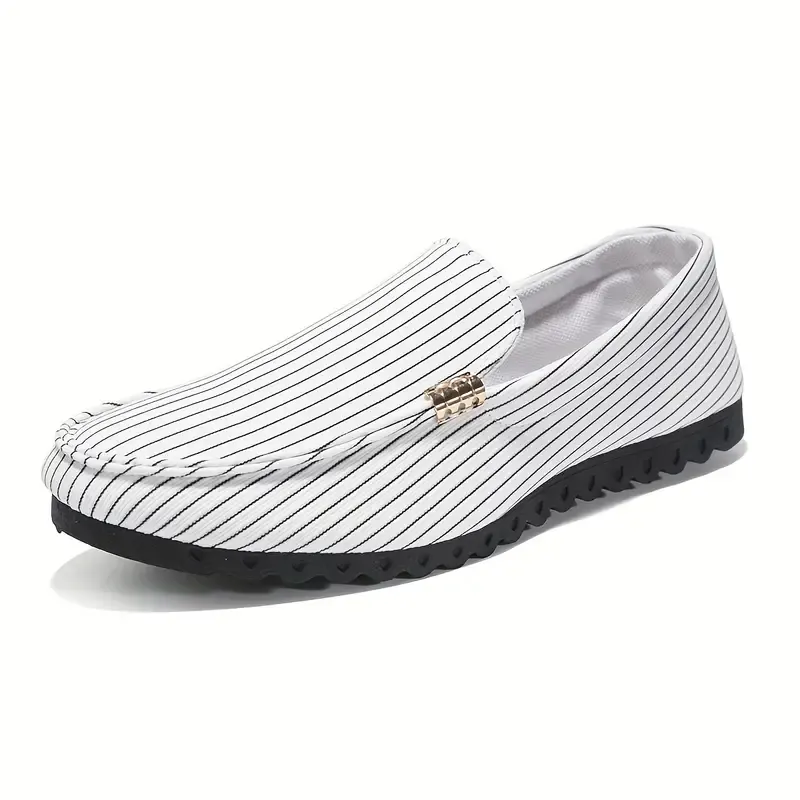 Men's Casual Loafers, Breathable Lightweight Slip On Shoes With Canvas Uppers For Outdoor Walking Driving, Spring Summer And Autumn