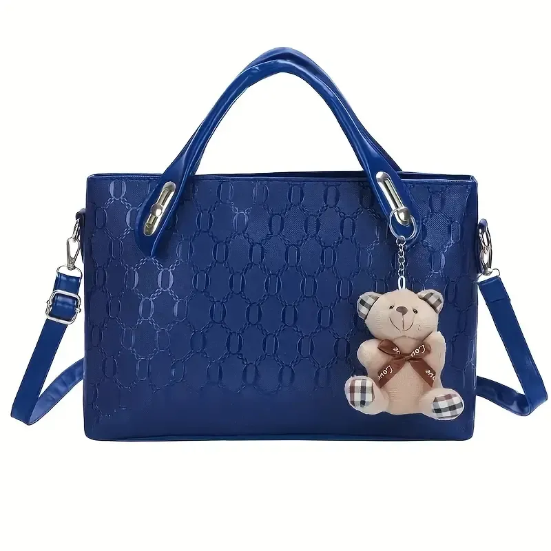 4pcs set, New Handbag, Shoulder Straddle Package, PU Leather Cosmetic Bag