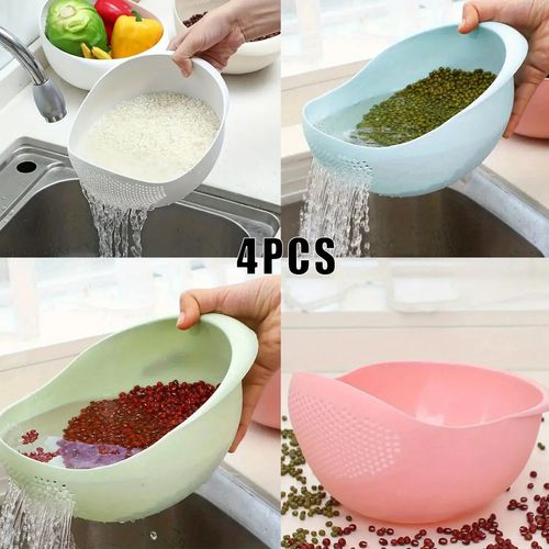 Premium Plastic Rice Washing Bowl