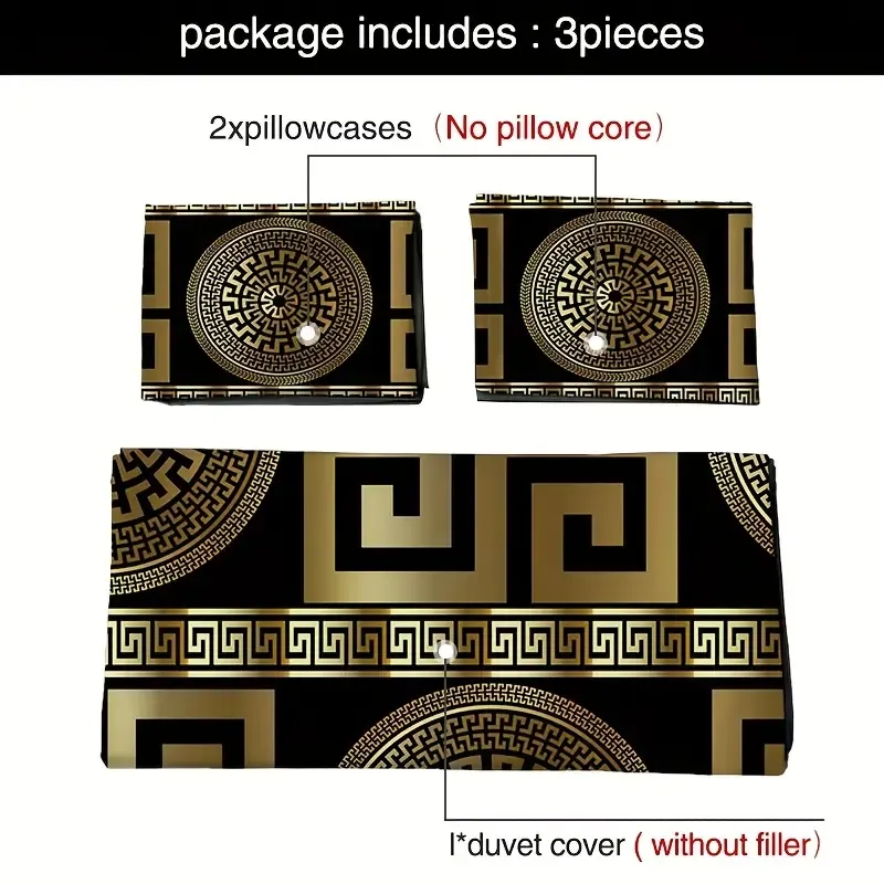 3pcs European Style Round Quilt Cover Three-piece Set One Down Quilt Cover Plus Two Pillowcases Quilt Cover Pillow Does Not Include Pillow Core Polyester Fabric 100% Polyester European Style Comfortable Hand Feel Breathable Fabric Suitable for Living Room and Bedroom Can Be Washed by Machine