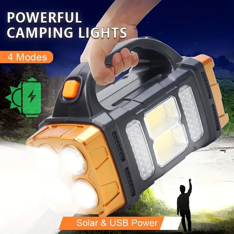 Solar Powered LED Flashlight