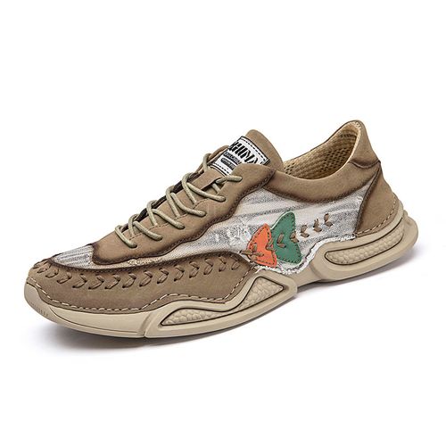 Hand-stitched fashionable sporty casual men's shoes