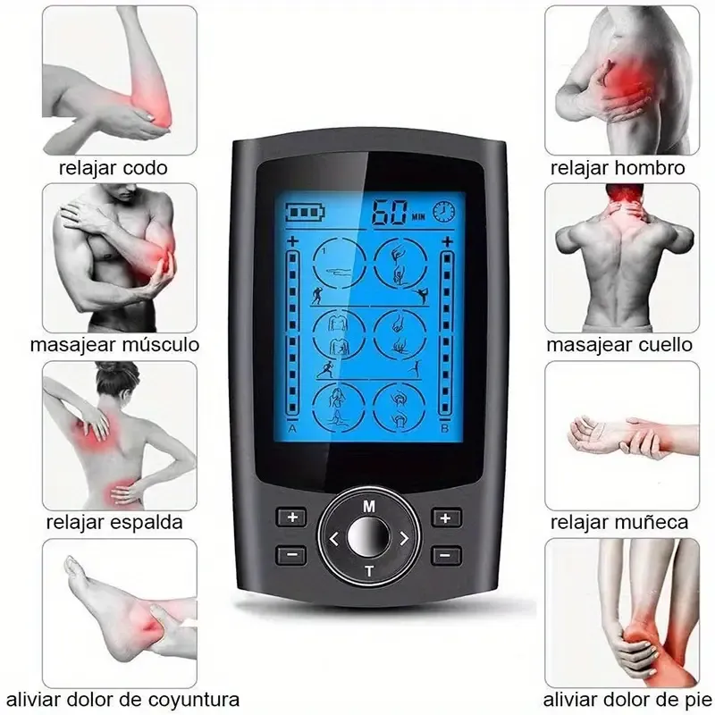 Digital Tens Muscle Stimulator, 36 Modes, EMS Acupuncture Body Massage, Slimming Machine, Electrotherapy Device With Rechargeable Lithium Battery
