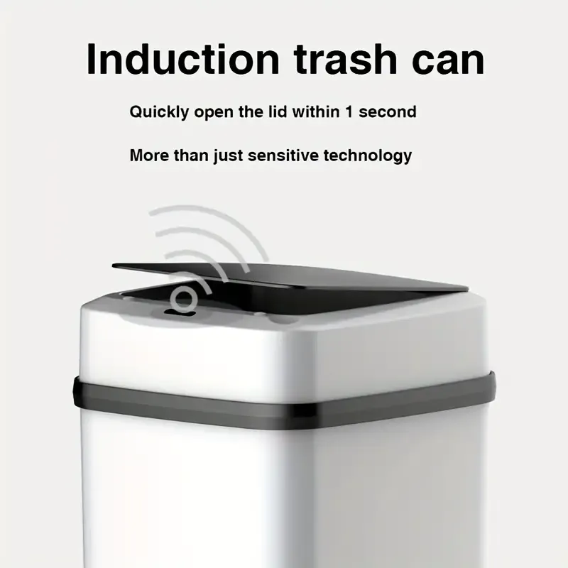 Smart Automatic Sensor Trash Can With Lid