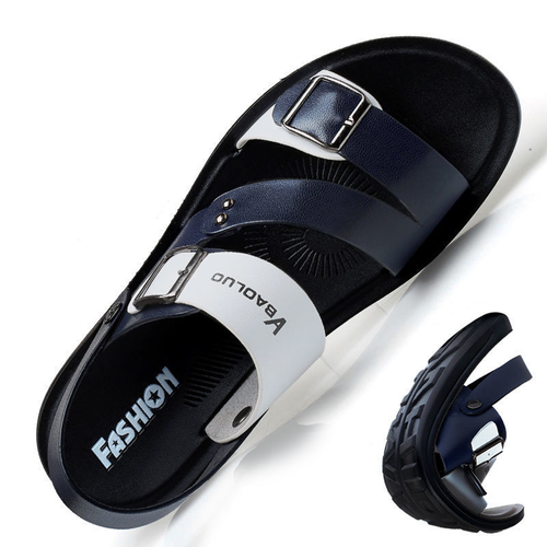 Summer leather sandals for men with soft soles - summer beach sandals