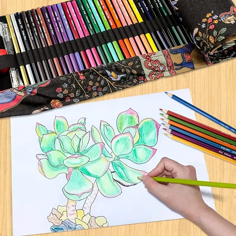 72 Colored Pencils Set