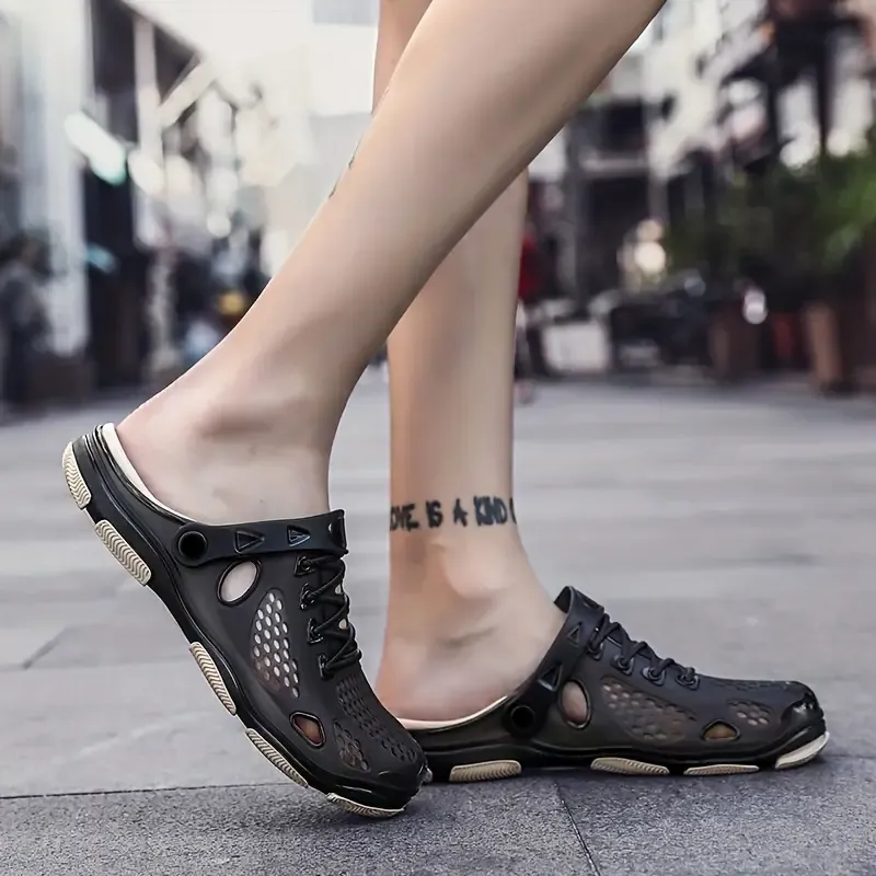 Men's Trendy Hollow Out Breathable Clogs