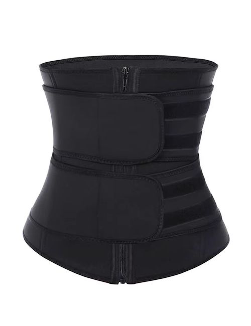 Women's Neoprene Waist Trainer Sauna Belt - Double Straps Tummy Shapewear