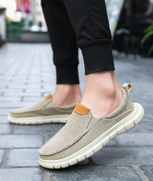New men's shoes, lightweight slip-on casua