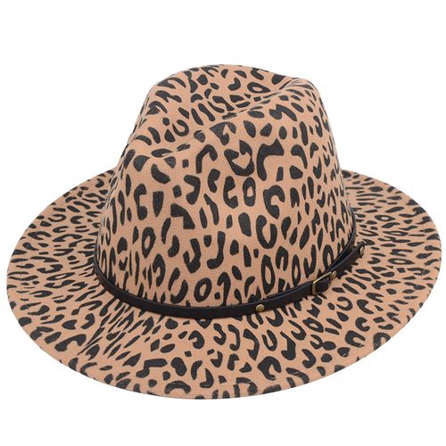 Stylish Unisex Leopard Print Felt Hat