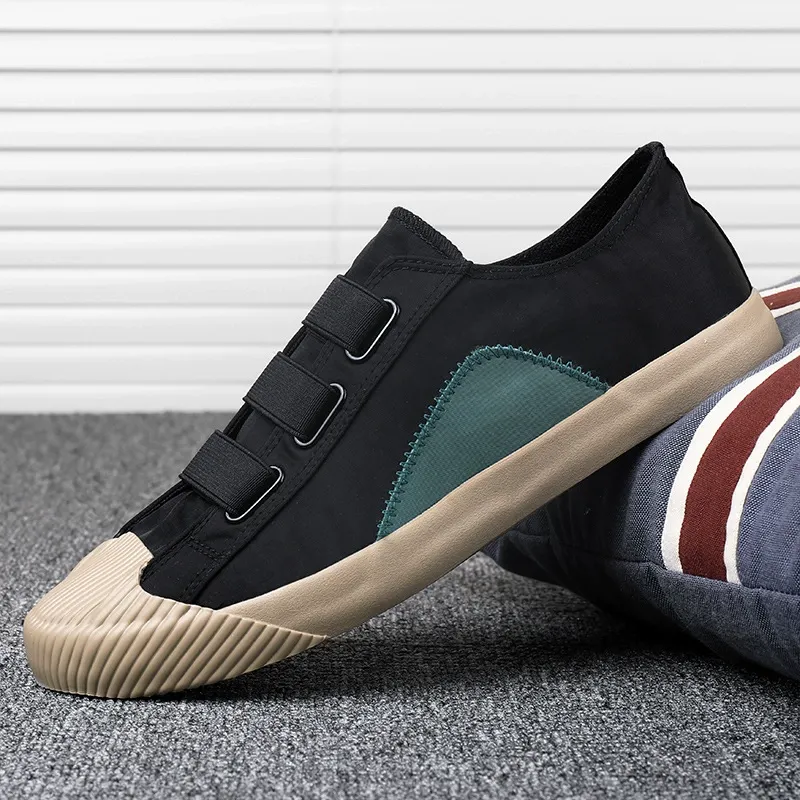 The 2025 summer new men's one-legged canvas shoes