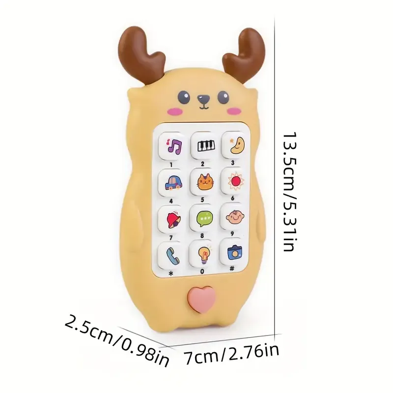 Music Early Education Mobile Phone Children's Education Little Deer Sound And Light Mobile Toys
