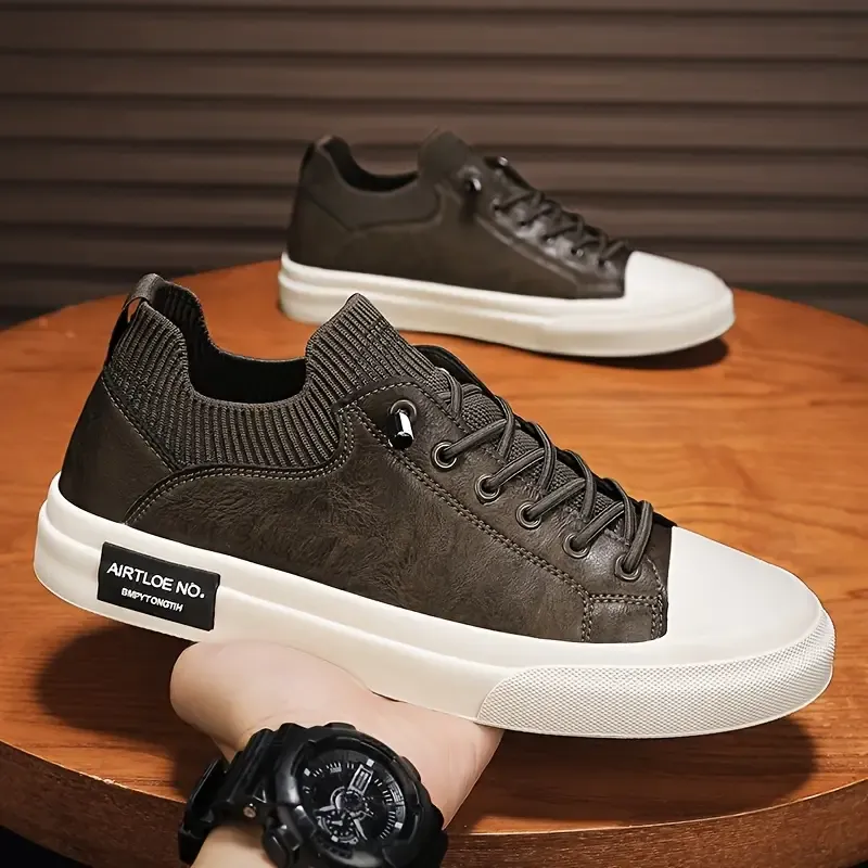 Classic Men's Low-Top Sneakers - Comfortable, Lightweight & Versatile Casual Shoes for All Seasons