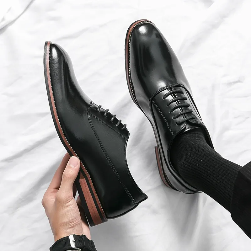 Summer formal leather shoes for business and casual wear for men