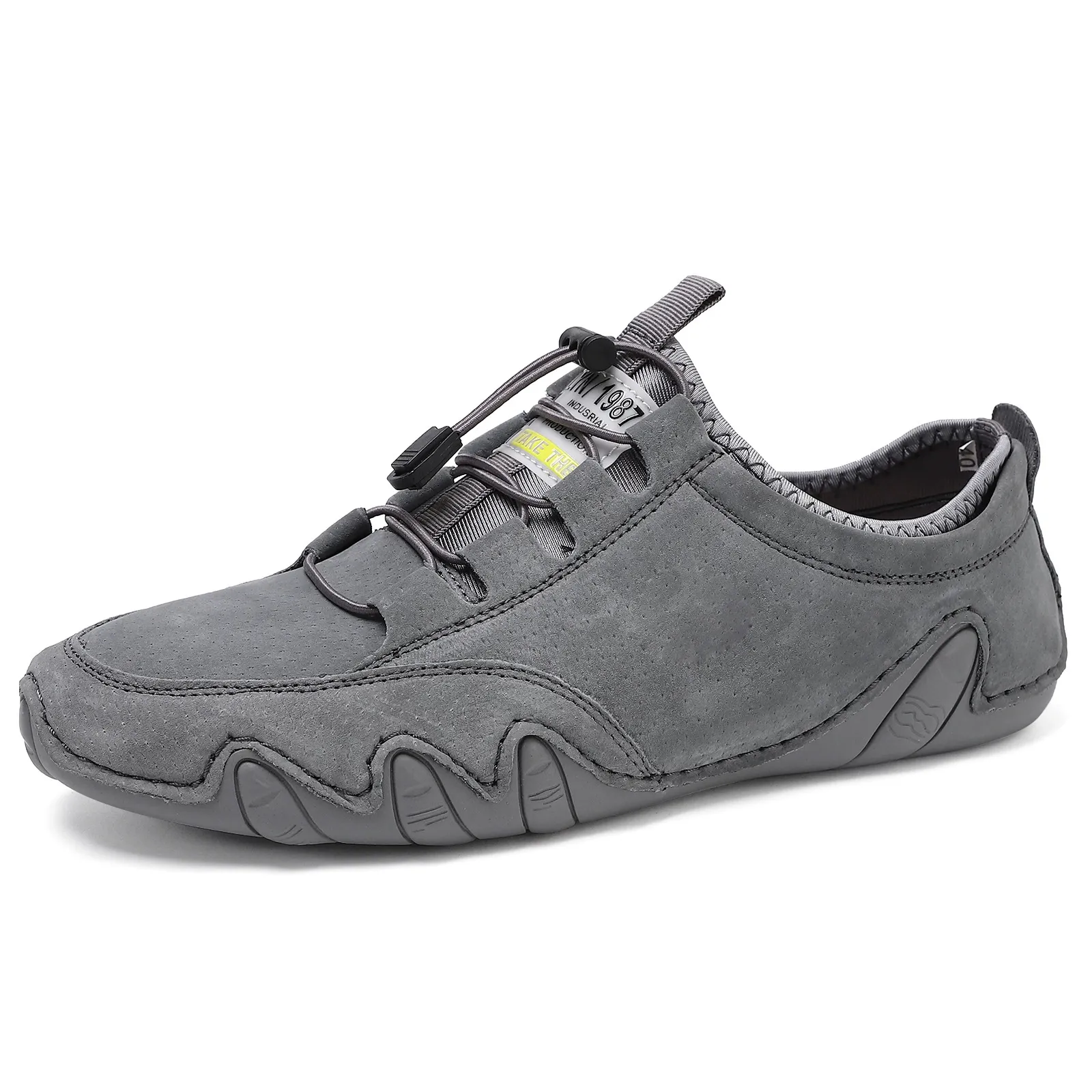 Casual leather shoes, bean shoes, large-sized sporty and trendy shoes
