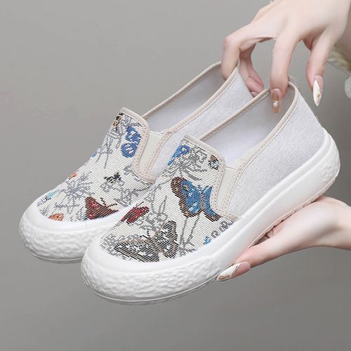 Loafers, slip-on thick-soled lazy shoes