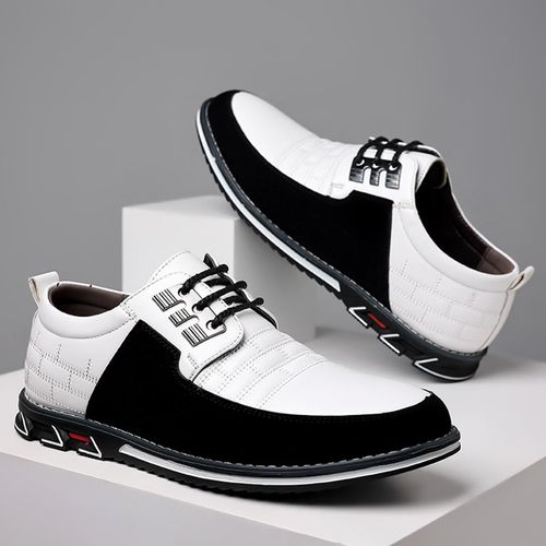Elegant Mens Plaid Derby Shoes