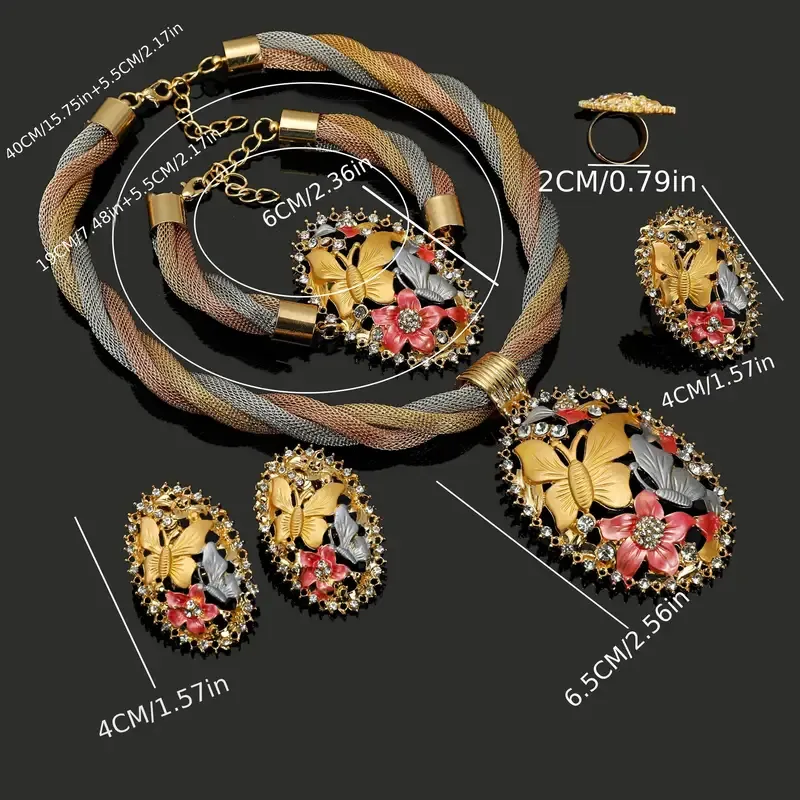 Chic Urban Fashion Jewelry Set for Women - Zinc Alloy, Perfect for Everyday & Celebrations
