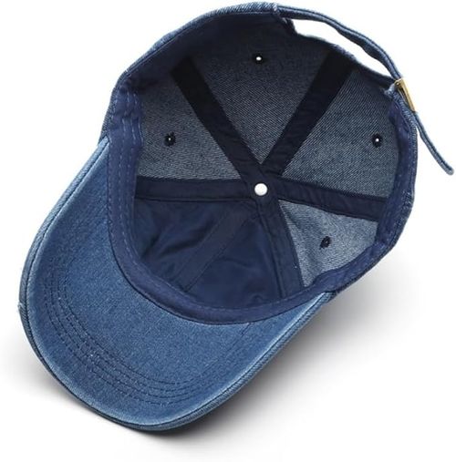 1pc Unisex Sunshade Washed Denim Baseball Cap With Trendy Pattern For Matching Sportswear, Jeans, And Daily Wear For Shopping, Going To School And Work