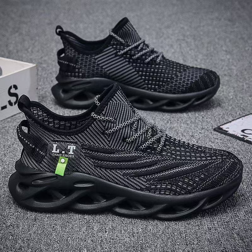 men's flying woven breathable running shoes