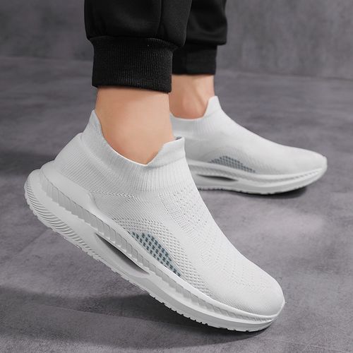 Men's Breathable Lightweight Slip On Casual Shoes, Outdoor Non-slip Soft Sole Sneakers, Spring And Summer