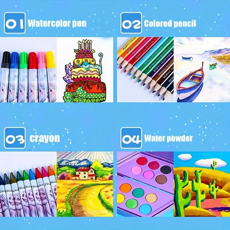 Disney Frozen Elsa cute cartoon painting set multi