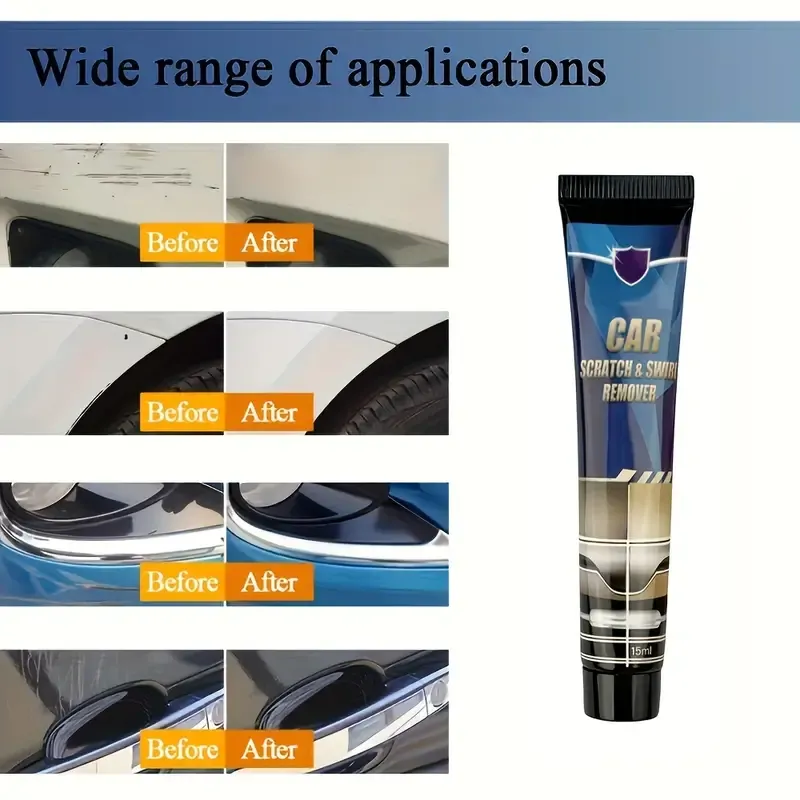 Car Scratch Removal Kit: Quickly Eliminate Swirls, Restore The Gloss And Brightness Of All Paint Surfaces