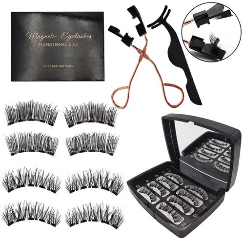 Quantum Magnetic 3D False Eyelashes Set