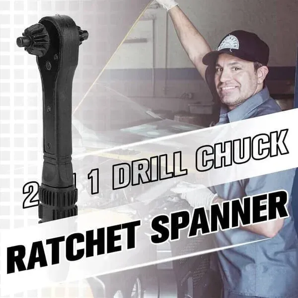 🔥2 in 1 Drill Chuck Ratchet Spanner🔥