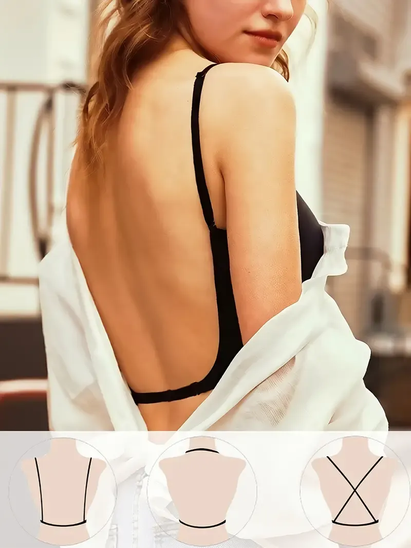 U-Backless Crop Top Sports Bra Set