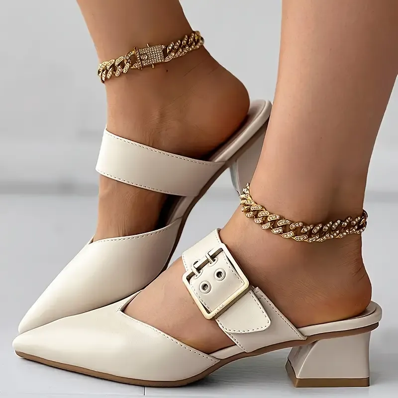 Mid Heel Mary Jane Shoes