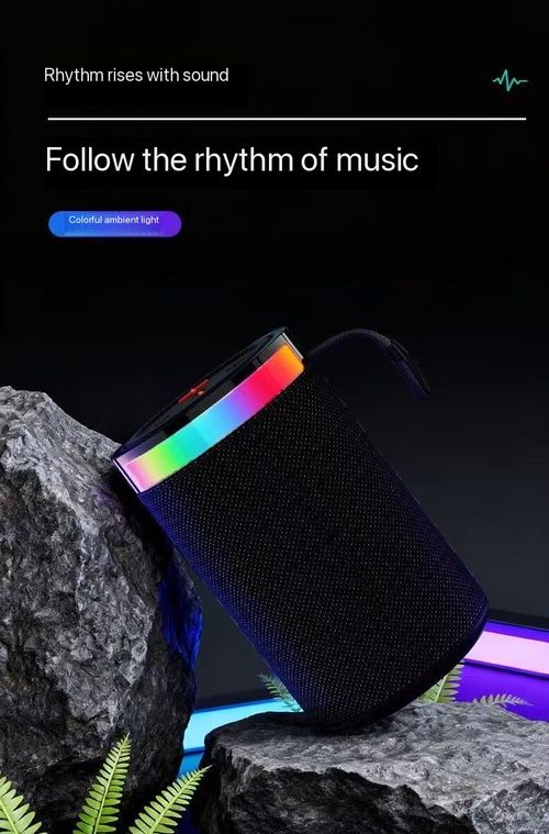 New Bluetooth speaker, portable outdoor mini speaker, home ambient light, subwoofer.