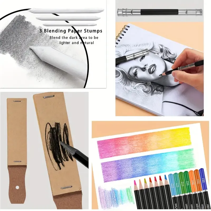 Colored Drawing Pencils Art Kit