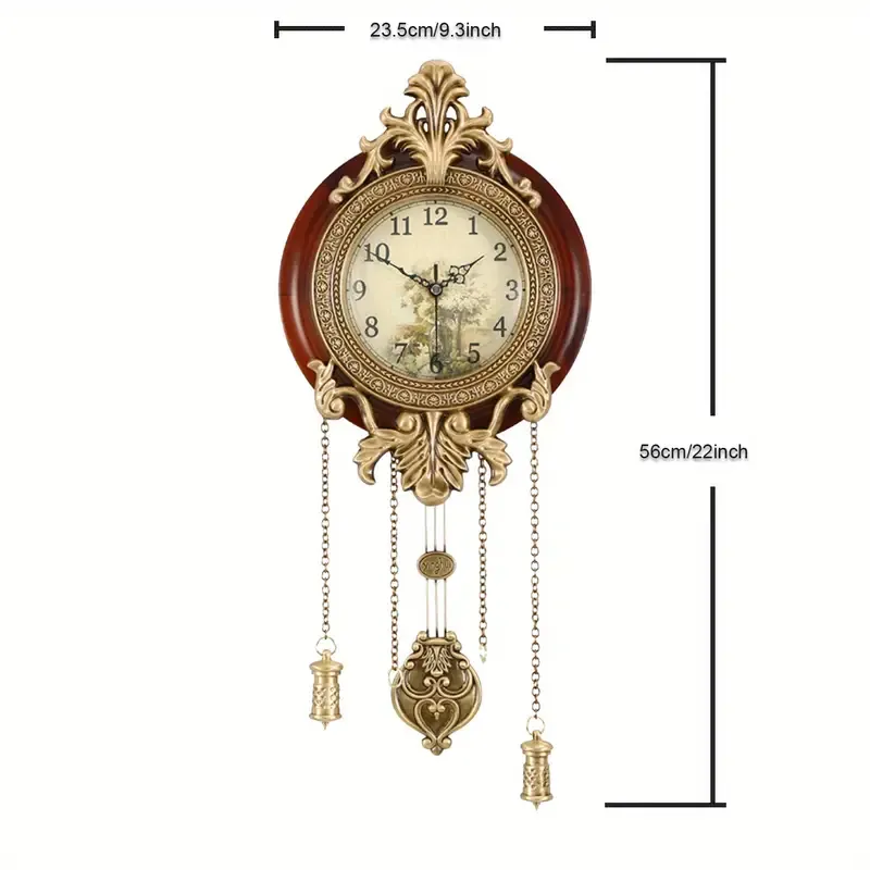 Battery Operated Real Wood Wall Clock