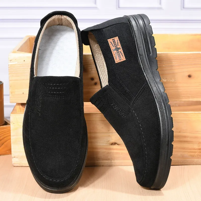 High-top soft-soled shoes, lightweight and slip-resistant men's shoes
