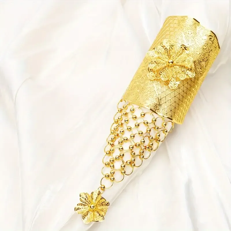 Boho Floral Cuff Bracelet