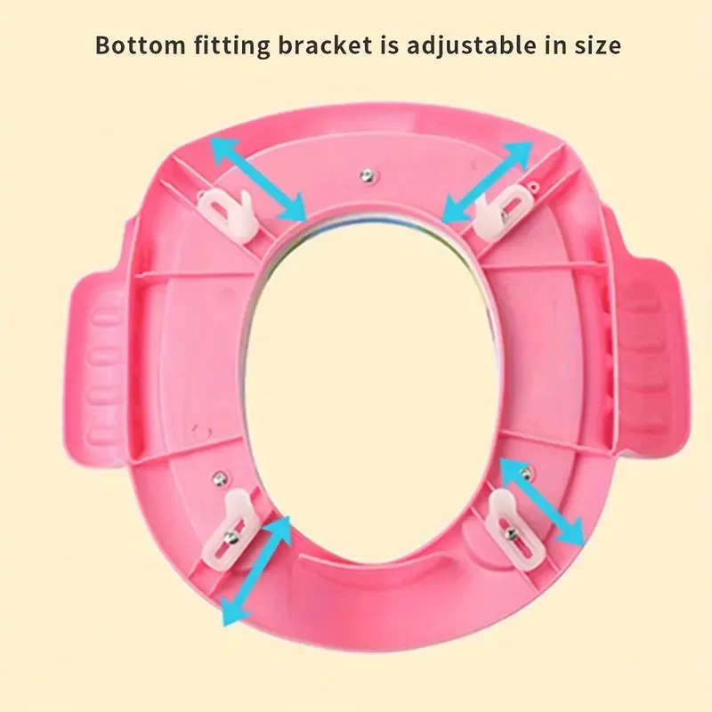 1pc Cartoon Cute Boy Girl Household Toilet Seat, Toilet Seat, Potty Seat, Toilet Upholstery Portable Potty Seat