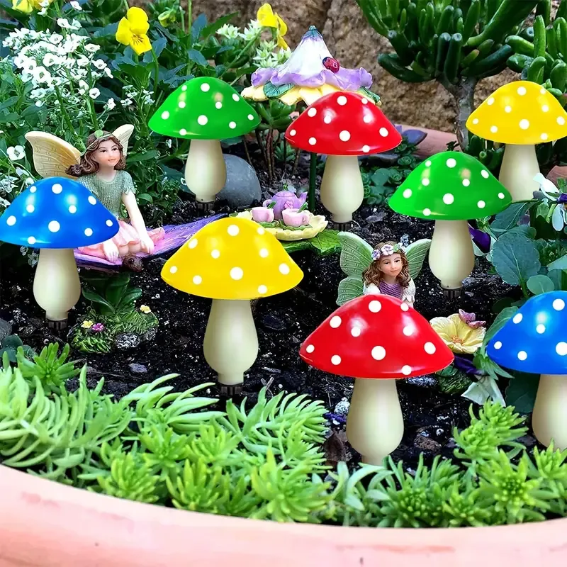 Solar Mushroom Stakes Lights