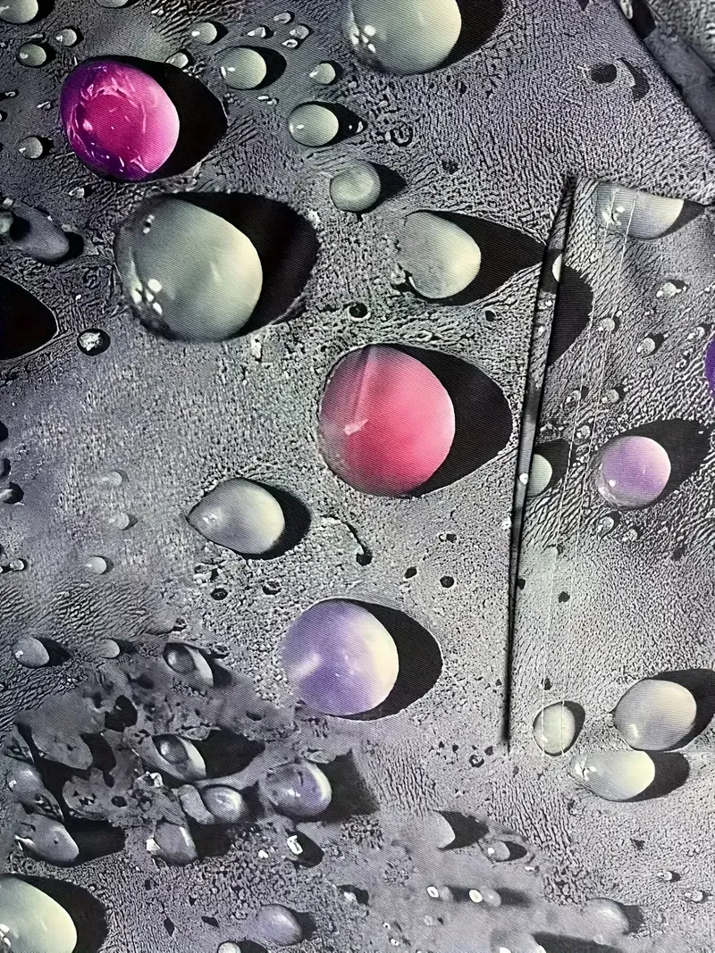 Water Drop Print Crew Neck T-Shirt