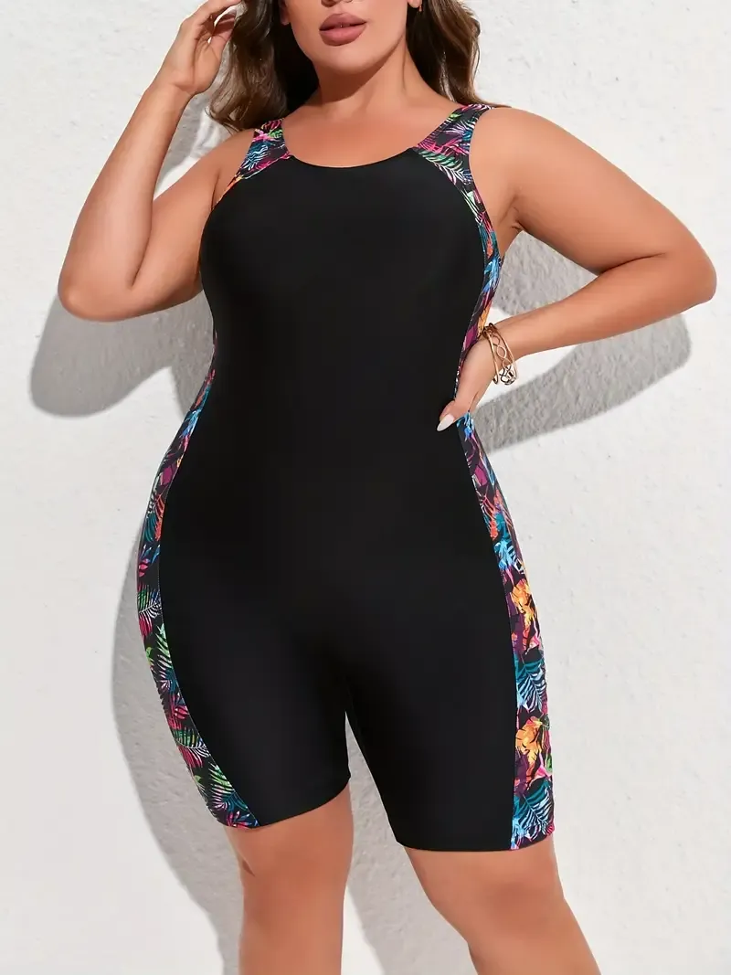 Plus Size Modest One Piece Swimsuit
