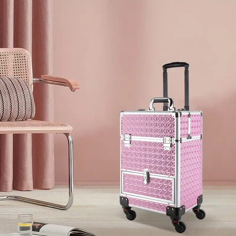 Professional Makeup Case with Wheels