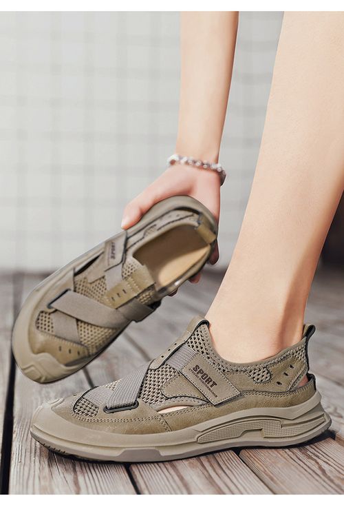 Breathable mesh fabric, perforated mesh fabric, anti-slip, wear-resistant and lightweight beach shoes