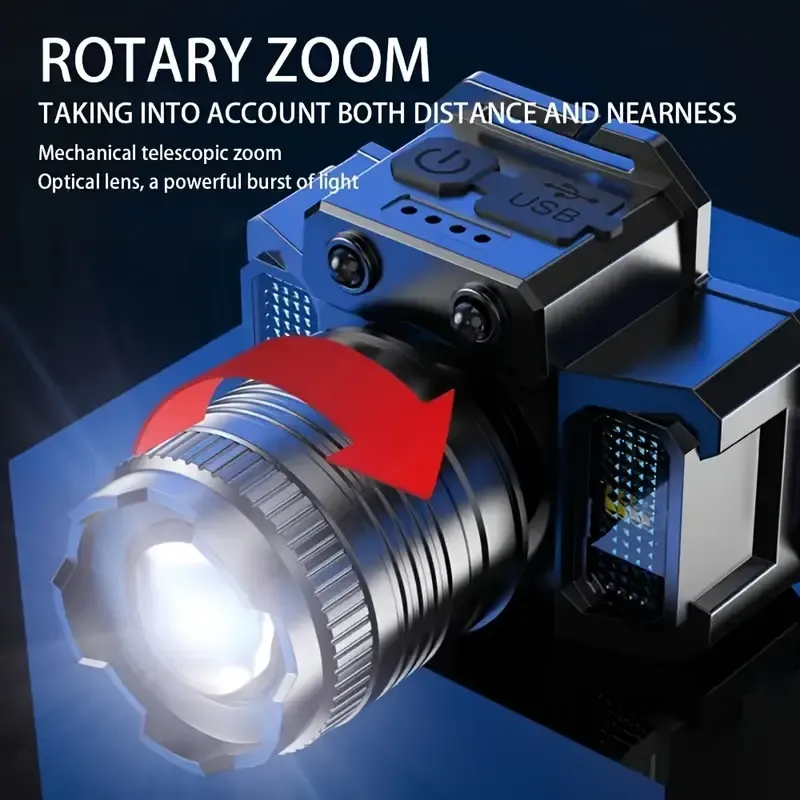 Rechargeable LED Sensor Headlight