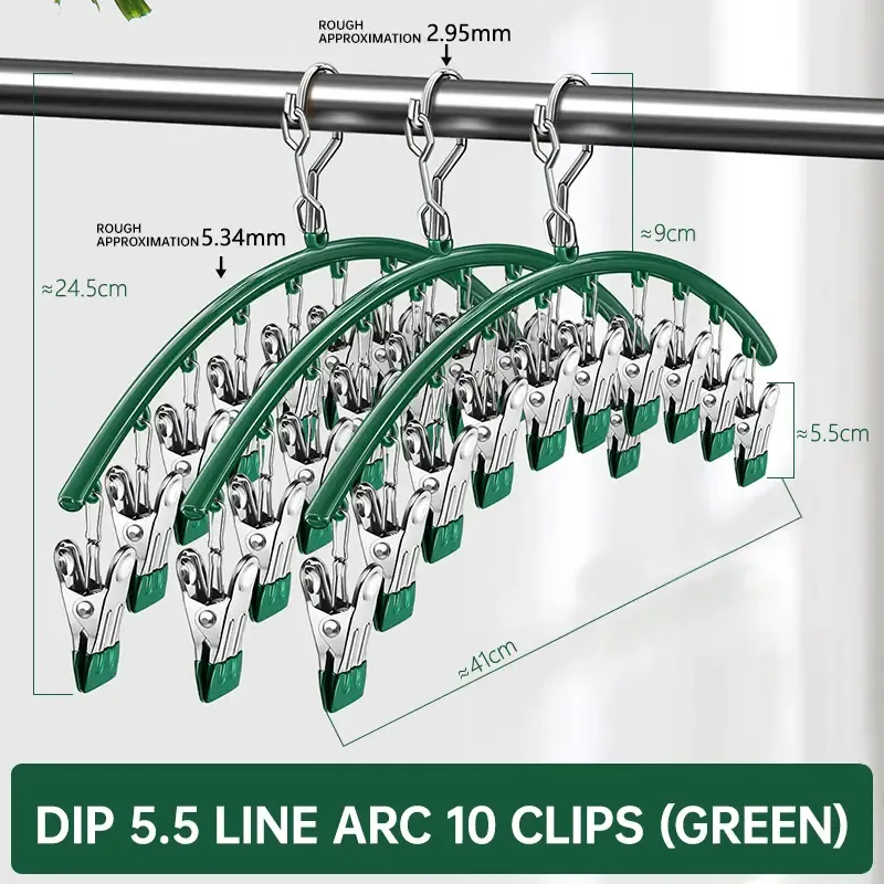 clipsSpace-Saving Curved Hanger
