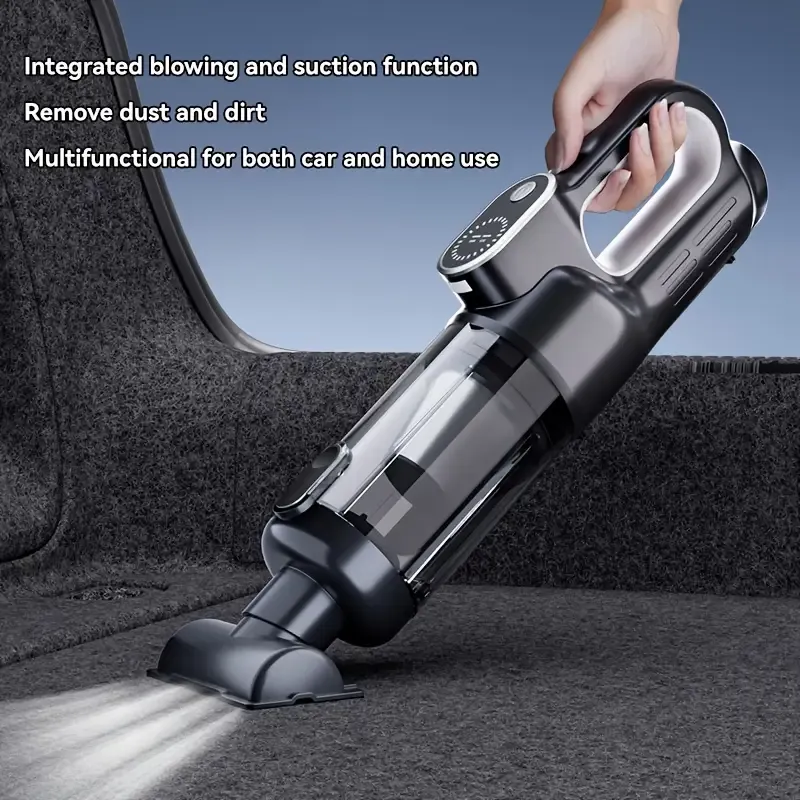 Super Powerful, Suitu Vacuum Suitu Car Vacuum Cleaner | Super Powerful Suction, Rechargeable Handheld Large Power Cordless Vacuum Suitable for Home and Auto Use