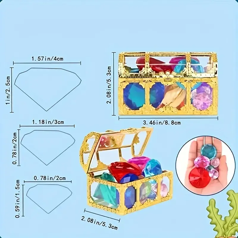 Gem With Treasure Pirate Chest Box
