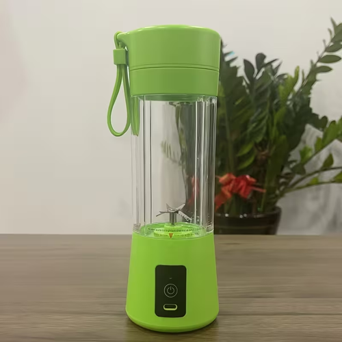 400ml 6-Blade Portable USB Rechargeable Mini Juicer - Compact, Easy to Clean, Space-Saving Fresh Fruit Juicer for On-the-Go, Home, and Travel Use - Perfect Choice for Health-Conscious Juice Lovers