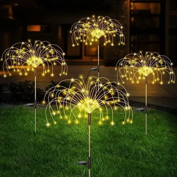 🔥BIG SALE -50% OFF🔥🔥-Waterproof Solar Garden Fireworks Lamp
