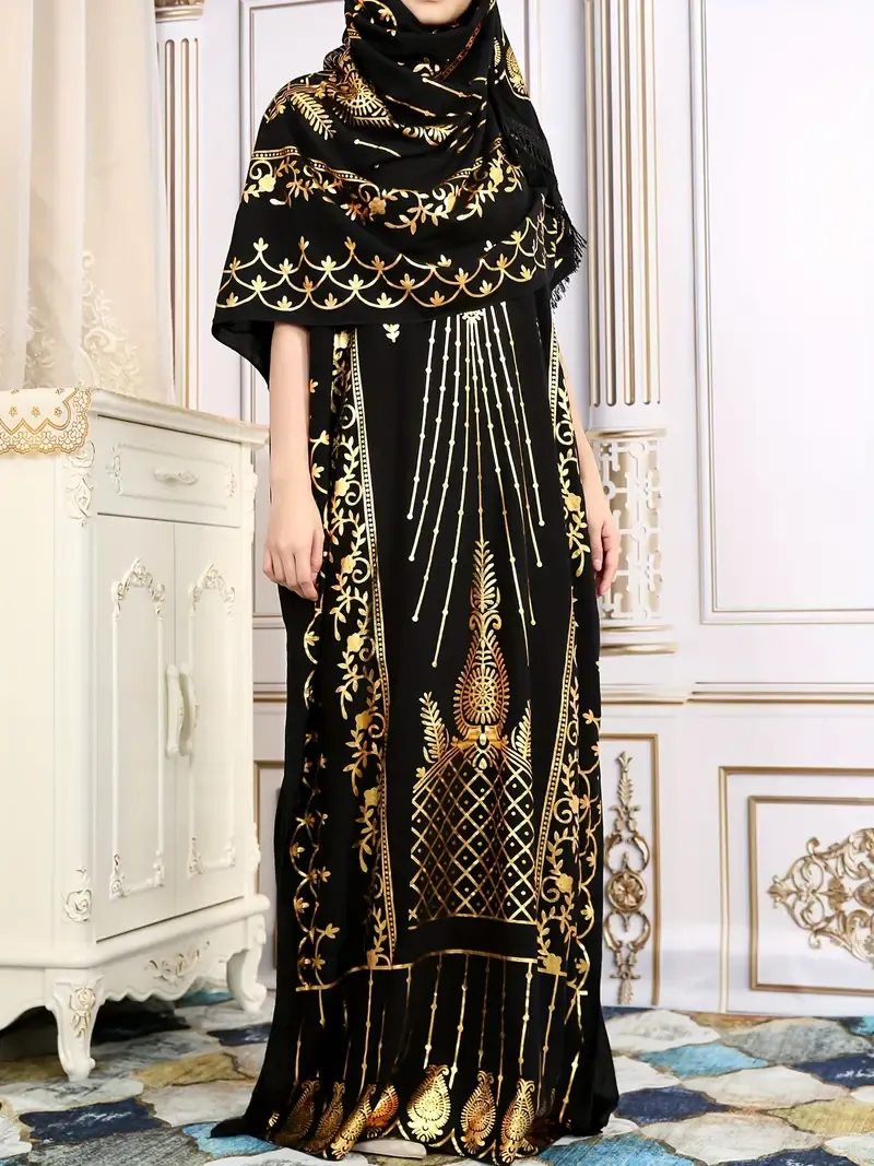 Inspired Elegant Batwing Sleeve Maxi Kaftan Dress