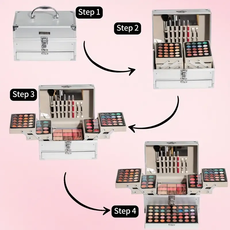 Portable Makeup Set In Berry Shades
